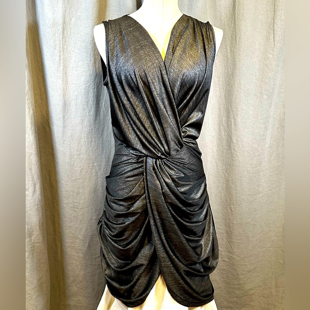 Religion Silver Bodycon Woven Tank Dress